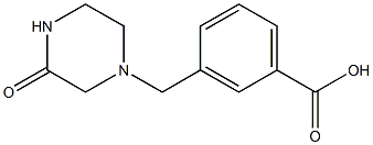 3-[(3-oxopiperazin-1-yl)methyl]benzoic acid Structure