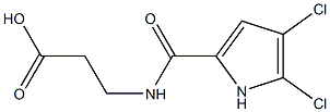 3-[(4,5-dichloro-1H-pyrrol-2-yl)formamido]propanoic acid Structure