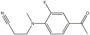 3-[(4-acetyl-2-fluorophenyl)(methyl)amino]propanenitrile