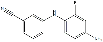 3-[(4-amino-2-fluorophenyl)amino]benzonitrile,,结构式