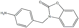 3-[(4-aminophenyl)methyl]-2,3-dihydro-1,3-benzoxazol-2-one Struktur