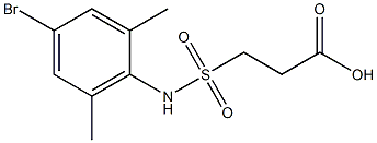 3-[(4-bromo-2,6-dimethylphenyl)sulfamoyl]propanoic acid,,结构式