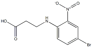 3-[(4-bromo-2-nitrophenyl)amino]propanoic acid 化学構造式