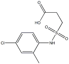 3-[(4-chloro-2-methylphenyl)sulfamoyl]propanoic acid Structure
