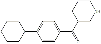 3-[(4-cyclohexylphenyl)carbonyl]piperidine,,结构式