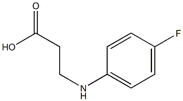 3-[(4-fluorophenyl)amino]propanoic acid,,结构式
