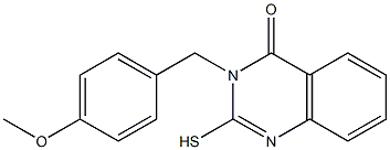 3-[(4-methoxyphenyl)methyl]-2-sulfanyl-3,4-dihydroquinazolin-4-one|