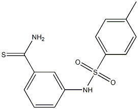 3-[(4-methylbenzene)sulfonamido]benzene-1-carbothioamide,,结构式