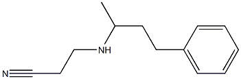 3-[(4-phenylbutan-2-yl)amino]propanenitrile Struktur