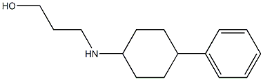 3-[(4-phenylcyclohexyl)amino]propan-1-ol Structure