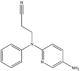 3-[(5-aminopyridin-2-yl)(phenyl)amino]propanenitrile Structure