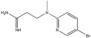 3-[(5-bromopyridin-2-yl)(methyl)amino]propanimidamide Structure