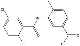 3-[(5-chloro-2-fluorobenzene)amido]-4-methylbenzoic acid