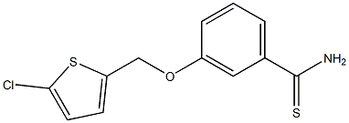 3-[(5-chlorothiophen-2-yl)methoxy]benzene-1-carbothioamide Structure