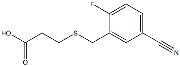  3-[(5-cyano-2-fluorobenzyl)thio]propanoic acid