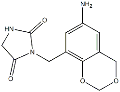 3-[(6-amino-2,4-dihydro-1,3-benzodioxin-8-yl)methyl]imidazolidine-2,4-dione