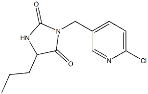 3-[(6-chloropyridin-3-yl)methyl]-5-propylimidazolidine-2,4-dione|