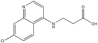 3-[(7-chloroquinolin-4-yl)amino]propanoic acid Structure