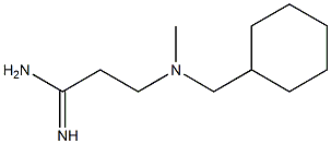 3-[(cyclohexylmethyl)(methyl)amino]propanimidamide Structure