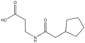 3-[(cyclopentylacetyl)amino]propanoic acid Structure