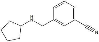 3-[(cyclopentylamino)methyl]benzonitrile Structure