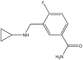 3-[(cyclopropylamino)methyl]-4-fluorobenzamide