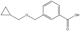 3-[(cyclopropylmethoxy)methyl]benzoic acid,,结构式