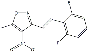 3-[(E)-2-(2,6-difluorophenyl)vinyl]-5-methyl-4-nitroisoxazole|