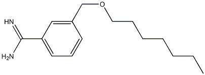 3-[(heptyloxy)methyl]benzene-1-carboximidamide 结构式