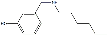 3-[(hexylamino)methyl]phenol,,结构式