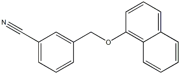 3-[(naphthalen-1-yloxy)methyl]benzonitrile Structure