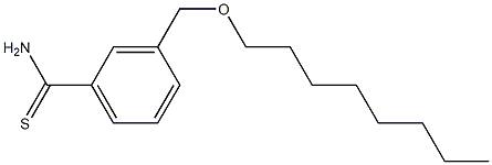 3-[(octyloxy)methyl]benzene-1-carbothioamide Structure
