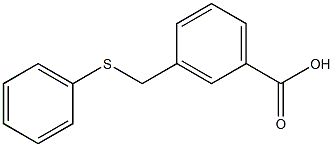 3-[(phenylsulfanyl)methyl]benzoic acid, , 结构式