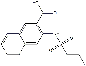 3-[(propylsulfonyl)amino]-2-naphthoic acid|