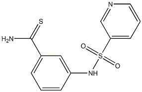 3-[(pyridin-3-ylsulfonyl)amino]benzenecarbothioamide,,结构式
