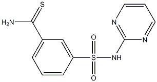 3-[(pyrimidin-2-ylamino)sulfonyl]benzenecarbothioamide|