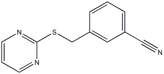 3-[(pyrimidin-2-ylsulfanyl)methyl]benzonitrile 化学構造式