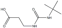 3-[(tert-butylcarbamoyl)amino]propanoic acid,,结构式