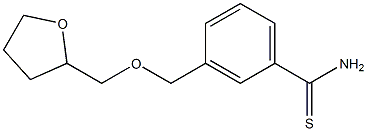 3-[(tetrahydrofuran-2-ylmethoxy)methyl]benzenecarbothioamide,,结构式