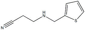 3-[(thiophen-2-ylmethyl)amino]propanenitrile 化学構造式