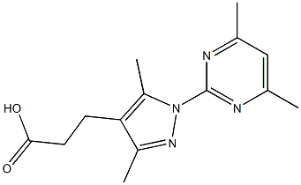 3-[1-(4,6-dimethylpyrimidin-2-yl)-3,5-dimethyl-1H-pyrazol-4-yl]propanoic acid