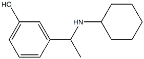 3-[1-(cyclohexylamino)ethyl]phenol,,结构式