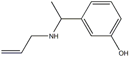 3-[1-(prop-2-en-1-ylamino)ethyl]phenol 结构式