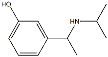 3-[1-(propan-2-ylamino)ethyl]phenol,,结构式