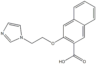 3-[2-(1H-imidazol-1-yl)ethoxy]naphthalene-2-carboxylic acid,,结构式