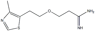 3-[2-(4-methyl-1,3-thiazol-5-yl)ethoxy]propanimidamide,,结构式