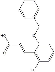 3-[2-(benzyloxy)-6-chlorophenyl]prop-2-enoic acid Structure