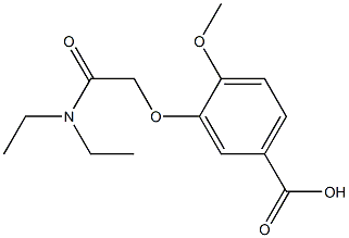 3-[2-(diethylamino)-2-oxoethoxy]-4-methoxybenzoic acid Structure