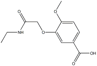 3-[2-(ethylamino)-2-oxoethoxy]-4-methoxybenzoic acid Structure