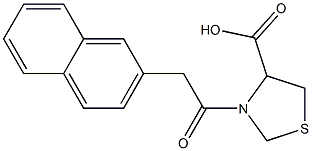 3-[2-(naphthalen-2-yl)acetyl]-1,3-thiazolidine-4-carboxylic acid Structure